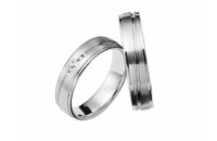 Ring 925 Silber 5 Brillanten 0,05ct G vs