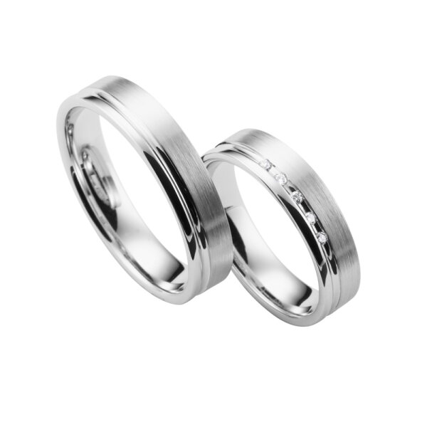 Ring 925 Silber 5 Brillanten 0,01ct