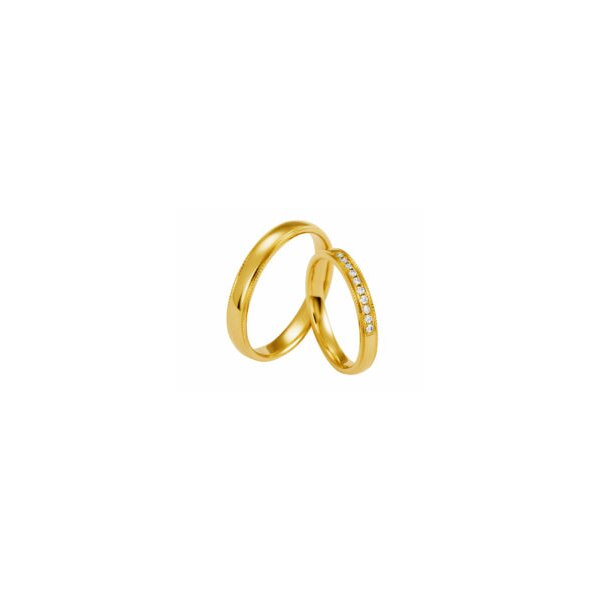 Ring "strahlende Liebe" 14 Karat Gelbgold
