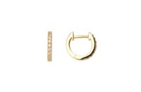 Ohrschmuck 925 Silber gelb vergoldet Zirkonia Kreolen