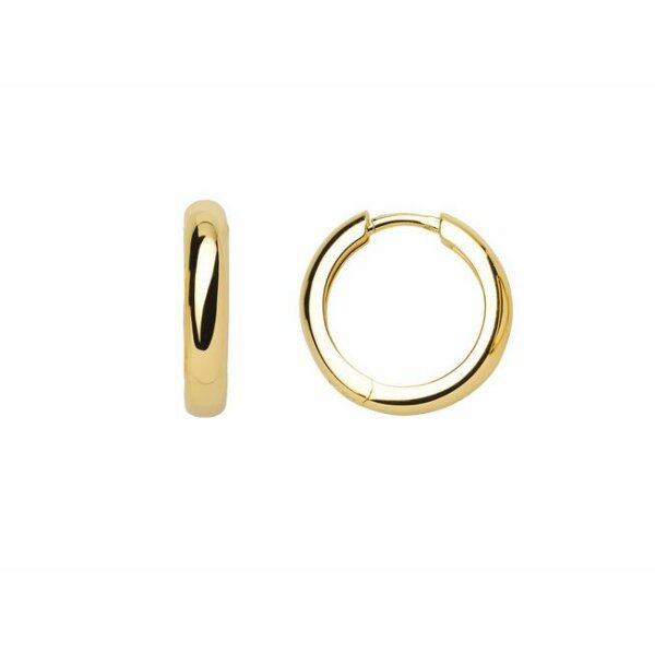 Ohrschmuck 925 Silber gelb vergoldet Kreolen