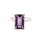 Ring 14 Karat Weissgold Amethyst