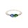 Ring 18 Karat Weissgold Brillanten,Tsavorit,Saphir