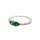 Ring 18 Karat Weissgold Brillanten,Tsavorit,Saphir