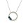 Halsschmuck 18 Karat Weissgold Brillanten,Tsavorit,Saphir