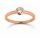 Ring 925 Silber rotvergoldet Zirkonia