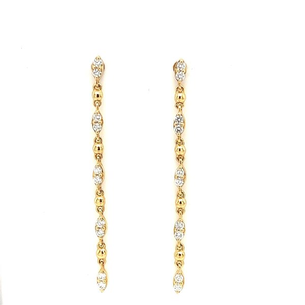 Ohrschmuck 18 Karat Gelbgold Brillanten 0,28ct