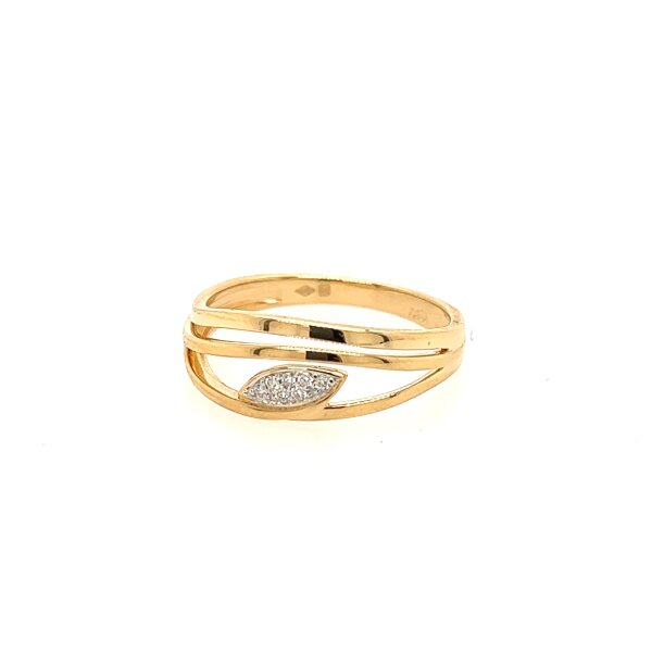 Ring 18 Karat Gelbgold Brillanten 0,035ct