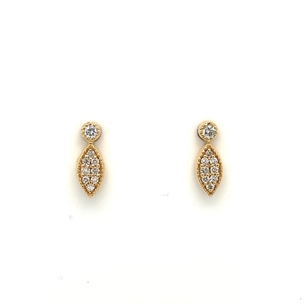 Ohrschmuck 18 Karat Gelbgold Brillanten 0,11ct