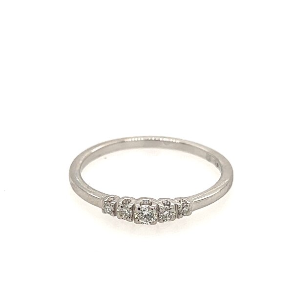 Ring 18 Karat Weissgold Brillanten 0,15ct