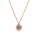 Halsschmuck 18 Karat Rotgold Brill.0,08ct Saphir 0,15ct