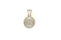 Anh&auml;nger 14 Karat Weissgold Schutzengel