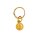 Anh&auml;nger 14 Karat Gelbgold Taufring mit Schutzengel Zirkonia