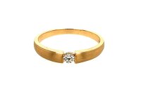 Ring 14 Karat Gelbgold Brillant 0,10ct