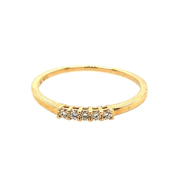 Ring 14 Karat Gelbgold Brillant 0,10ct