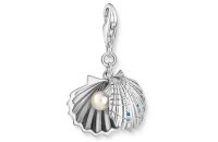 Anh&auml;nger 925 Silber Muschel mit Zirkonia