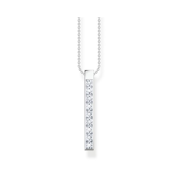 Halsschmuck 925 Silber weisse Steine