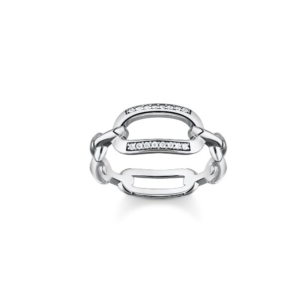 Ring 925 Silber Glieder Zirkonia