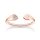 Ring 925 Silber Ros&eacute;rgold Herzen mit Zirkonia