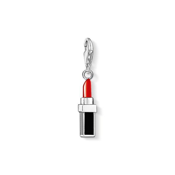 Anh&auml;nger 925 Silber Roter LippenstiftKaltemail