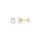 Ohrschmuck 925 Silber 750 gelb vergoldet weisse Zirkonia