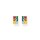 Ohrschmuck 925 Silber 750 gelb vergoldet Bunte Steine