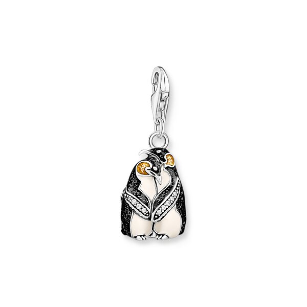 Anhänger 925 Silber Pinguine
