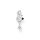 Ohrschmuck 925 Silber Einzelstecker Fuchs mit weissem Stein