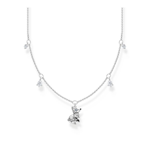 Halsschmuck 925 Silber Polarfuchs