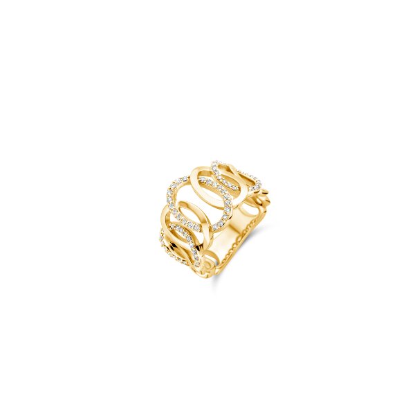 Ring 18 Karat Gelbgold Brillanten 0,59ct G si