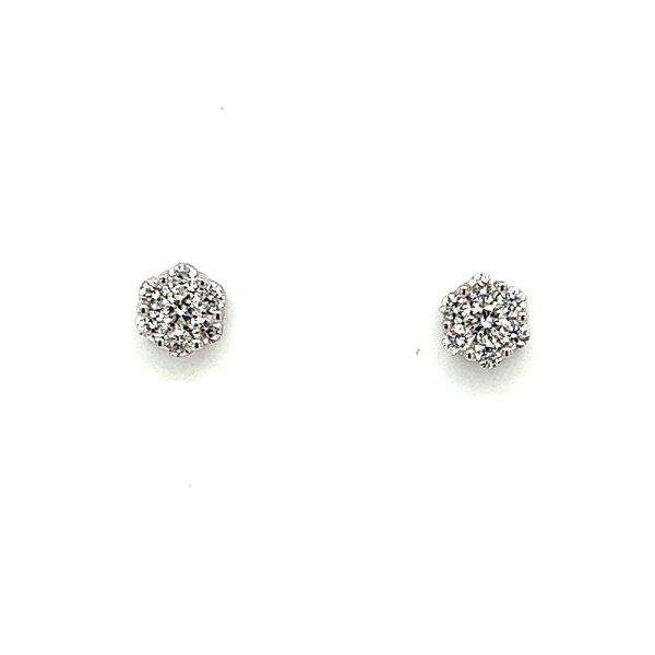 Ohrschmuck 18 Karat Weissgold Brillanten 0,13 ct G si und 0,06ct G si