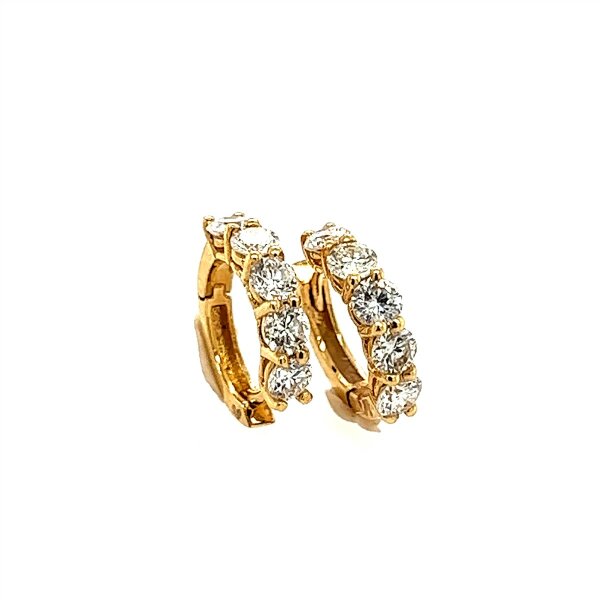 Ohrschmuck 18 Karat Gelbgold Brillanten 0,74ct G si