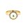 Ring 14 Karat Gelbgold Brillanten 0,20ct und Süßwasserperle