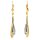 Ohrschmuck 14 Karat Gelb/Weissgold Brillanten 0,03ct