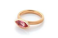 Ring 18 Karat Rotgold Turmalin rosa Navette 1,15ct