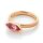 Ring 18 Karat Rotgold Turmalin rosa Navette 1,15ct