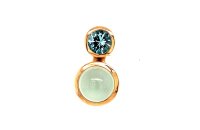 Anh&auml;nger 18 Karat Rotgold Aquamarin Cab. 4,19ct...