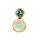 Anh&auml;nger 18 Karat Rotgold Aquamarin Cab. 4,19ct Aquamarin fac. 1,02ct