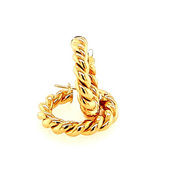 Ohrschmuck 14 Karat Gelbgold Kreolen