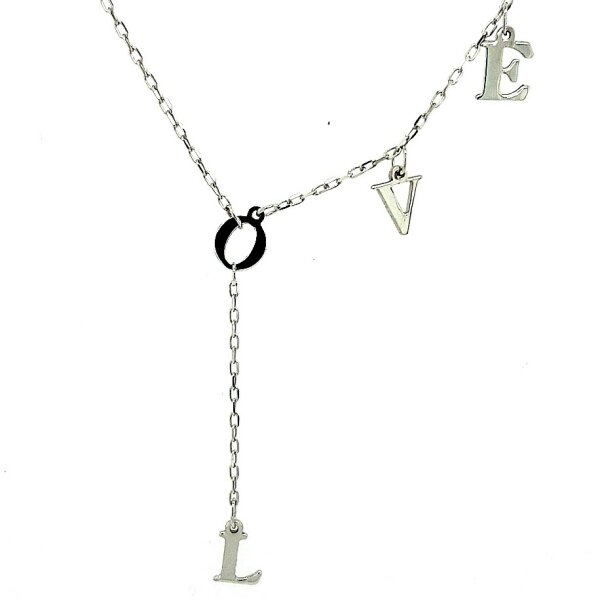 Halsschmuck 14 Karat Weissgold