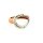 Ring Pink Rhodium Shiny 925 Silber 18 Karat rotvergoldet