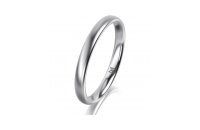 Ring 14 Karat Weissgold 2.5 mm poliert