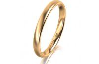 Ring 18 Karat Gelbgold 2.5 mm l&auml;ngsmatt