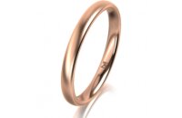 Ring 14 Karat Rotgold 2.5 mm l&auml;ngsmatt