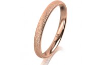 Ring 14 Karat Rotgold 2.5 mm kreismatt