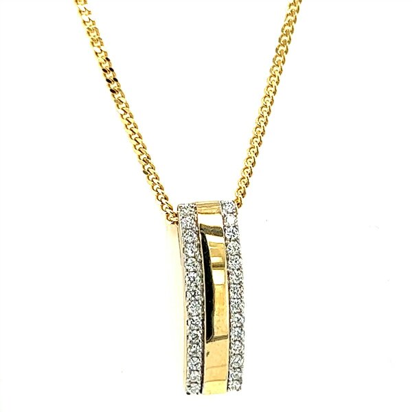 Anh&auml;nger 14 Karat Gelbgold Brillanten 0,23ct G si