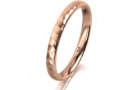 Ring 14 Karat Rotgold 2.5 mm diamantmatt