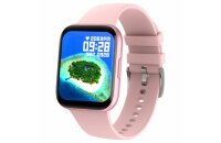 Smartwatch mit Silikon Armband rosa