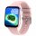 Smartwatch mit Silikon Armband rosa