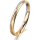 Ring 14 Karat Gelb-/Weissgold 2.5 mm sandmatt